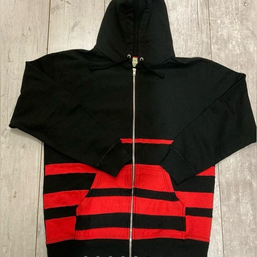 Marni Sweatshirt - XL - Red Black - Long Sleeve - Y2K Electric Grandpa Hoodie